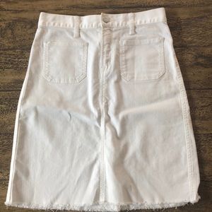Madewell white skirt